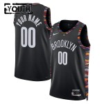 Maillot NBA Brooklyn Nets Personnalisable Nike 2025-26 City Edition Noir Swingman - Enfant